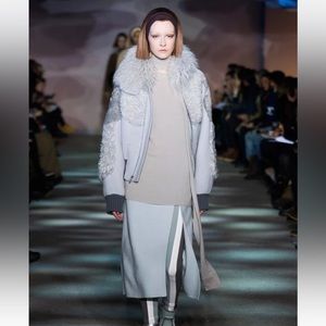 Marc jacobs runway wool alpaca fur jacket